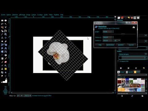tuto gimp outil rotation et mis a l'echelle