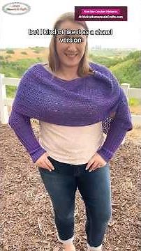 Free Crochet Sweater Scarf with Sleeves Pattern
