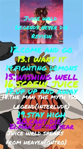 Juice wrld legends never die album review#juicewrld #foryou#rap#review#youtubeshorts#youtube#music