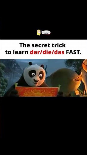 The secret trick to learn der/die/das faster…