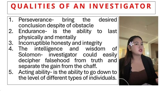 Qualities of an Investigator PART 1 | MS Criminology