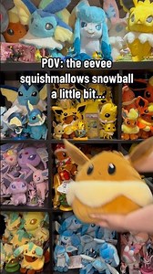 When the eevee plushies start to get out of control?! #pokemon #pokemonplush #eevee #eeveelution