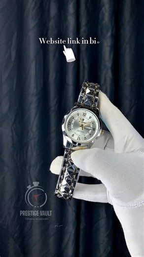 One of the coolest watch.⏱️ stainless steel body Diamond cut glass fully water resistance IPG colour certified date bar active butterfly lock One year service warranty Whatsapp- 01888-745957 #prestigevault #pv #watch #giftideas #foryou | Prestige Vault