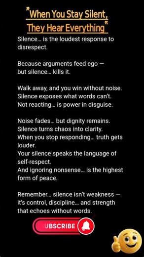 “When You Stay Silent, They Hear Everything”