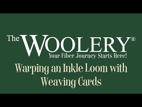 Warping an Inkle Loom with Weaving Cards