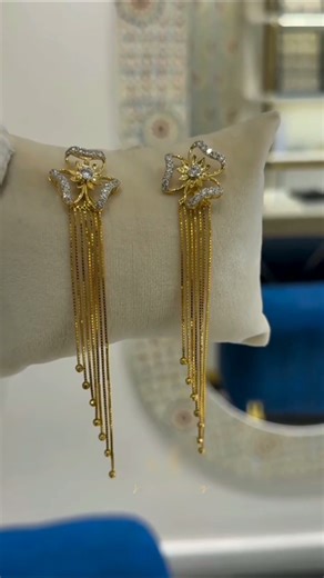 Trending Gold long chain earring designs|Jewellery | Gold earrings #short