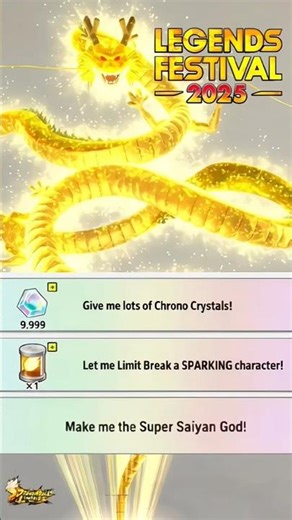 Legends Festival Summon SHENRON MAKE A WISH 🔥🐉 !#dragonballlegends #dblegends #shorts