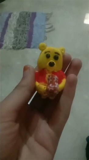 clay se pooh toy 🧸।#shorts #viral#clay#pooh#toy#supportme #subscribe