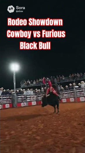 Rodeo Showdown | Cowboy vs Furious Black Bull #BullRiding