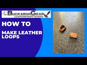 How To Make Leather Loops / Keepers