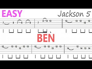 Jackson 5 - Ben / Guitar Solo Tab+BackingTrack