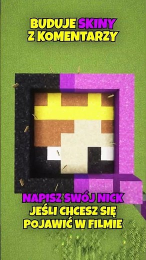 I build skins from Minecraft comments!
