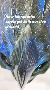 New labradorite carvings! Join our live stream! #quartzcrystal #minerals #crystallove #crystalcarvings #Crystal #gemstone #yinglaicrystals #crystalsforsale #crystals | Crystal Wholesale | Facebook