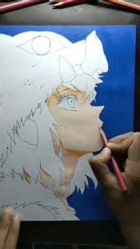 "Inosuke🐗|speed drawing|from demons slayer"