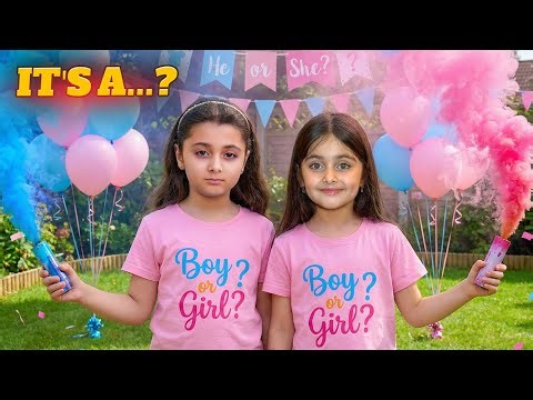 كشف جنس الجنين ولد أو بنت | لحظات موثرة للتوأم 💙 🩷