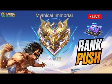 AOU SATH MAIN KHELE | SOLO IMMORTAL RANK PUSH MLBB | MOBILE LEGEND LIVE | MLBB LIVE