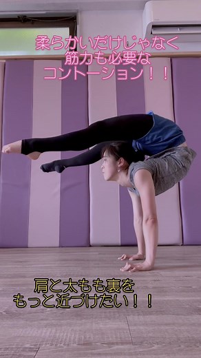 柔らかさも究極を求め、倒立もして、バランスもして。練習は柔軟よりも筋トレ系の方が多いです。#コントーション #軟体 #柔軟 #ストレッチ #トレーニング #トレーニング女子 #サーカス #倒立 #筋力 #contortion #flexible #flexibility #stretch #training #circus #Honoka #handstand