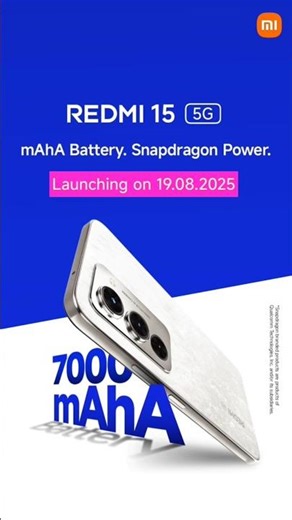 7000mAh🔋+ 50MP Camera 📸 & More 👊 - Redmi 15 5G। Redmi 15 5g unboxing। #shorts #viral