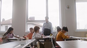 Teacher in the classroom. | Free Stock Video Footage