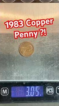 RARE 1983 Copper Penny FOUND Coin Roll Hunting?!