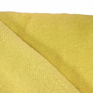 [Hot Item] Heat Resistance Yellow Knitted PARA Aramid Interlock Fabric