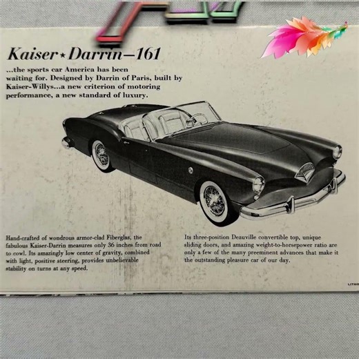 1954 Kaiser Darrin — The American Sports Car With Sliding Doors