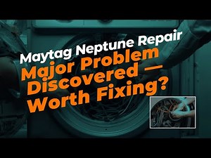 Is a Maytag Neptune Worth Fixing? Spin Bearing Check & Frigidaire Dryer Faulty Wire Repair