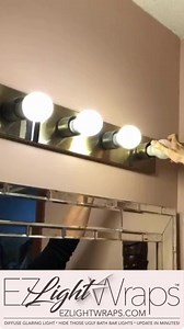 Lightweight, easy to install, and totally transformative—hello, stylish sanctuary! Who says you need a big budget to make a big impact? With EzLightWraps, you can transform your bathroom without splurging on new fixtures. | Ezlightwraps