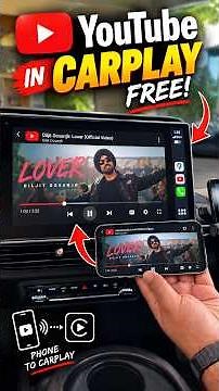 How to Play YouTube Videos on CarPlay For FREE! 🚗 #CarTV #gadgetgig #short