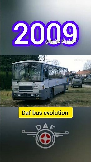 DAF Bus Evolution (1950–2025🚍 | 75 Years of Dutch Bus Innovation #history #shortvideo