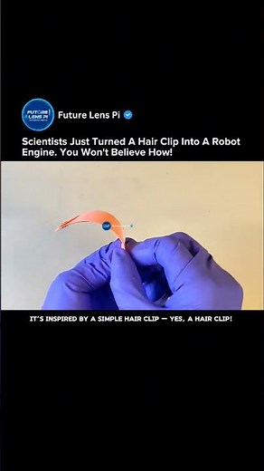 This Hair-Clip Inspired Soft Robot Moves Faster Than You’d Expect! #robot #shorts #hairclip #tech