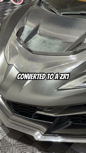 This Z06 is now a ZR1 😲 #automobile #z06nation #cartok #corvette #corvettefamily #corvetteclub #c8