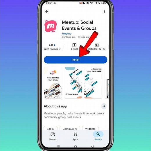 How To Install MeetUp: Social Events & Groups App On Android || How To Download Meetup App #meetup
