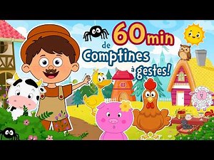 60 Min de Chansons Éducatives Françaises pour les Petits 🧸🐻 | Comptines avec Karaoké Amusant 🎶