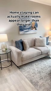 Home staging can actually make rooms appear larger than they are. When a room is completely empty, it can be tough for buyers to envision how it might be used, especially if it has an unusual layout or dated features. Staging helps buyers see the potential of a room and how to maximize its space. #homestaging #homestagingworks #staginghomes #realestate #realtor #decor #homedecor #interiordecor #design #stagingfashionista #stagingtips #sellertips | The Staging Fashionista | Facebook