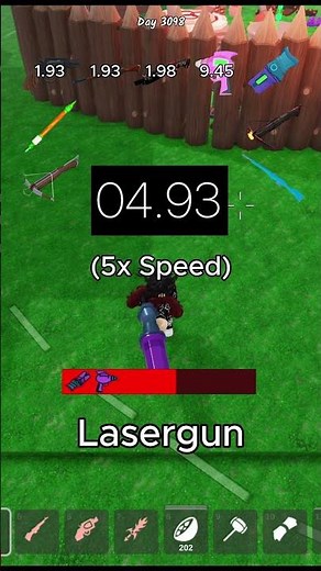 Ranged Weapon Reload Time 🔫 in 99 Nights #shorts #roblox #99nightintheforest #99nights