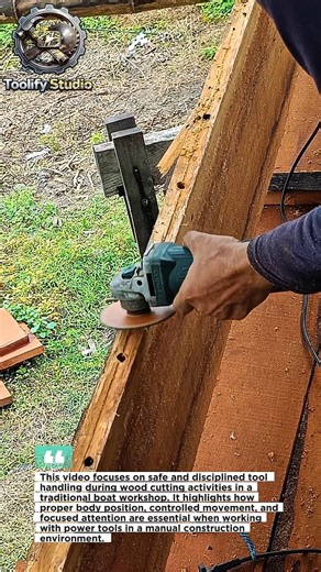 Safe Tool Handling: Disciplined Wood Cutting in Traditional Boat Workshops.