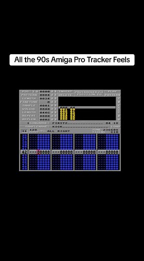 Finished off another track during lunch break at work. Thank you, massive Amiga ProTracker sample library. I love you so much ❤️ #chiptune #amiga #commodore #edm #vgm #soundtrack #retro #90s #retrogaming #retrocomputing #tracker #originalmusic