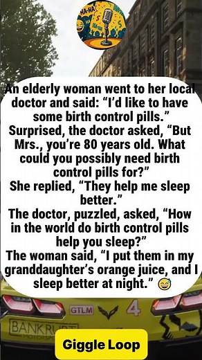 Grandma’s Clever Trick With Birth Control Pills#funny #joke #humor