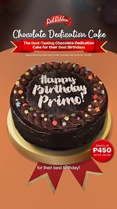 149 reactions | Looking to make their special day memorable? Give them the best with Red Ribbon's best-tasting Chocolate Dedication Cake! 拾 Based on Kantar Brand Equity Study for Cakes Conducted in Metro Manila, Nov-Dec 2023 ASC Ref. No R0217P121124R | Red Ribbon Bakeshop | Facebook