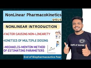 Non Linear Pharmacokinetics || Factor causing non linearity || Michaelis menton method with example