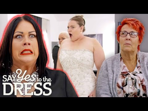 Bride Tries To Convince "Harsh" Nan To Love Her Dress | Curvy Brides Boutique