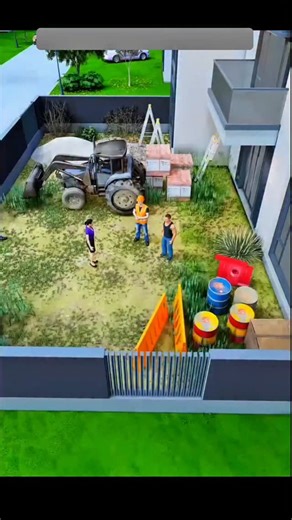 minimal space craft on Instagram: "Modern Courtyard Makeover with Natural Elegance Transform your yard into a stunning and functional outdoor retreat with a modern courtyard design that blends natural beauty and practicality. From a flower-framed tiled entrance to micro-terrain landscaping, a serene running well, and a cozy wooden deck, every detail creates a warm and refreshing vibe. This design brings together greenery, calmness, and everyday comfort—perfect for those who love stylish outdoor 