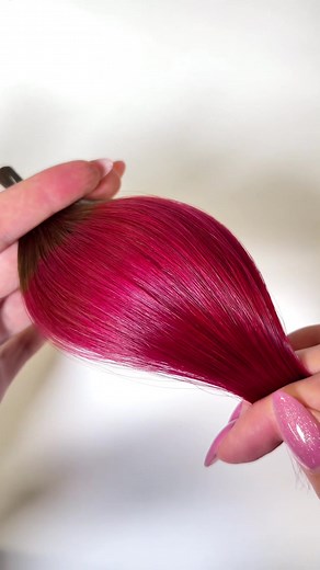 Vivid Pink Hair Transformation Without Bleach