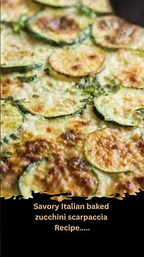 Savory Italian baked zucchini scarpaccia
