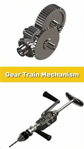 Gear Train Mechanism Explained | Mechanical Power Transmission#shorts