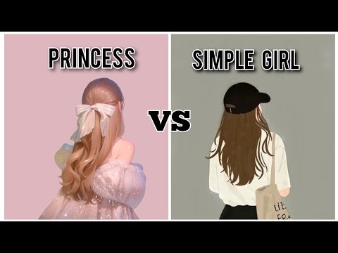 Princess VS Simple Girl 😍 (Part 1) || choose one 🥰🎀 || ‪@Sadafnoor465‬