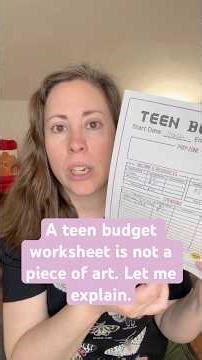 Teen budgeting help. #financialliteracy #teenmoney #parenting