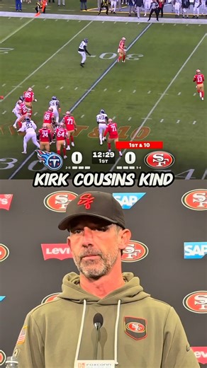 Grant Cohn on Instagram: "Kyle Shanahan expands on Kirk Cousins’ dissertation about defenses disguising coverages. #49ers #nfl"