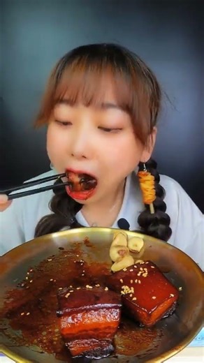 Excuse me. I want some meat#Braised Pork#fyp #mukbang... #Shorts #drizzztrv5j